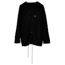 Sweat-shirt CC à capuche zippé Chanel en coton noir