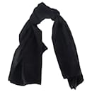 Quadratischer Schal von Louis Vuitton aus schwarzer Seide