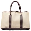 Hermes Toile Garden Party PM Canvas Tote Bag in Good condition - Hermès