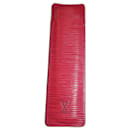 astuccio per penna Louis Vuitton in pelle Epi rossa