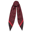 Burberry silk monogram print hair scarf
