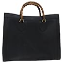 GUCCI Bamboo Tote Bag Leather Black 002 1186 0259 Auth ep3840 - Gucci