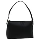 BURBERRY Shoulder Bag Leather Black Auth bs13326 - Burberry