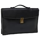 LOEWE Anagram Hand Bag Leather Black Auth bs13243 - Loewe
