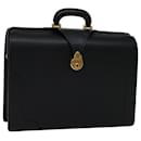 Burberrys Hand Bag Leather Black Auth bs13277 - Autre Marque
