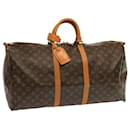 Louis Vuitton Monogram Keepall 55 Boston Bag M41424 LV Auth 68000