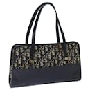 Christian Dior Trotter Canvas Hand Bag Navy Auth yk11496
