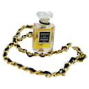 CHANEL Perfume Necklace Gold CC Auth ar11606b - Chanel