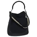GUCCI Bamboo GG Canvas Shoulder Bag 2way Black White 001 4058 1705 Auth ep3727 - Gucci