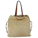 PRADA Shoulder Bag Leather Beige Auth bs13274 - Prada