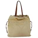 Bolsa de ombro PRADA couro bege Auth bs13274 - Prada