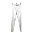 Silver slim pants - Autre Marque