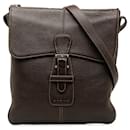 Brown Loewe Leather Crossbody Bag