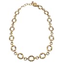 Collier chaîne en métal doré vintage - Yves Saint Laurent