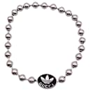 x Adidas in argento sterling 925 Bracciale a catena con logo Boule Ball - Gucci