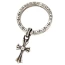 Silver Baby Fat Cross Charm Ring 0.0 - Chrome Hearts