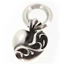Silver Vine Heart Necklace Charm - Chrome Hearts
