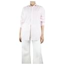 Camisa de algodón a rayas rosa - talla S - Autre Marque
