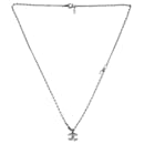 Silver CC necklace - Chanel
