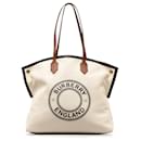 Burberry Brown Canvas Society Tote
