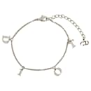 Dior Silver Logo Charm Bracelet