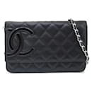 Cambon Quilted Leather Wallet on Chain A46646 - Chanel
