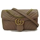 Small Leather GG Marmont Shoulder Bag 443497 - Gucci