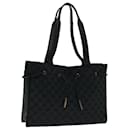 Gucci GG Canvas Tragetasche schwarz 120836 Auth 69947