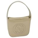 GUCCI Hand Bag Patent leather Beige 007 2046 0249 Auth ep3712 - Gucci