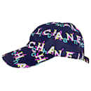 CC Logo Graffiti Black Baseball Cap - Chanel