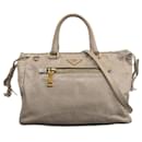 Prada Vitello Daino Handle Bag  Leather Handbag BN1921 in Good condition