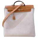 Hermes Toile Herbag Tote Canvas Tote Bag in Excellent condition - Hermès