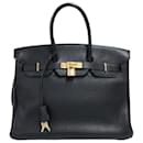 Hermes Togo Birkin 35 Bolsa de couro em bom estado - Hermès