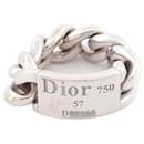 CHRISTIAN DIOR CURB T-RING55 WEISSES GOLD 18K 13.8G WEISSGOLDENER RING - Christian Dior