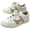 HERMES SNEAKERS ADVANTAGE H SHOES212210Z 36 FUR-FILDERED LEATHER SNEAKERS SHOES - Hermès