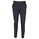 Prada Trousers in Navy Blue Cotton