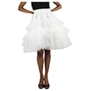 Falda de tul a capas elástica color crema - talla UK 6 - Simone Rocha