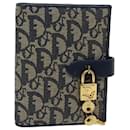 Christian Dior Trotter Canvas Day Planner Cover Navy Auth 69722