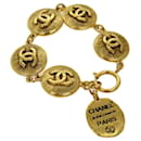 Pulseira CHANEL COCO Mark Ouro CC Auth ar11603b - Chanel