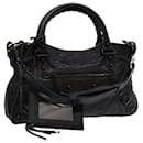 BALENCIAGA The first Hand Bag Leather 2way Black 103208 Auth yk11352 - Balenciaga