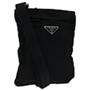 PRADA Shoulder Bag Nylon Black Auth bs13137 - Prada