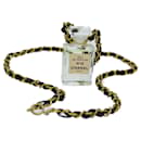 CHANEL Perfume Necklace Gold CC Auth ar11667b - Chanel