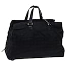 CHANEL Travel Line Carry Case Boston Bag Nylon Black CC Auth bs12217 - Chanel