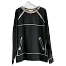 Blusa negra de algodón bordada de Isabel Marant de talla grande - Isabel Marant Etoile