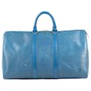 Portaoggetti in pelle Epi blu Louis Vuitton Toledo 45 M42975