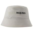 Casquette Bic Classic Logo - Alexander McQueen - Coton - Blanc - Alexander Mcqueen