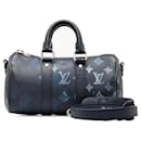 Louis Vuitton Monograma Aquarela Keepall Bandouliere XS Bolsa de viagem de lona M57844 em boa condição