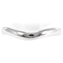 Mikimoto Platinum Crurved Ring Anel de metal em excelente estado