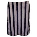 Marni Striped Skirt in Blue Cotton