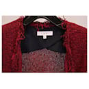 Iro Open Jacket in Red Cotton